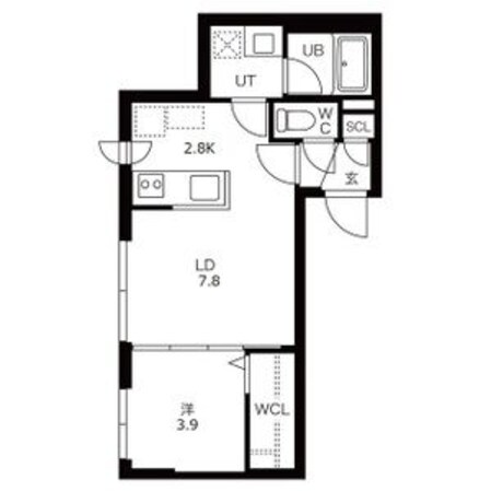 S-RESIDENCE琴似の物件間取画像